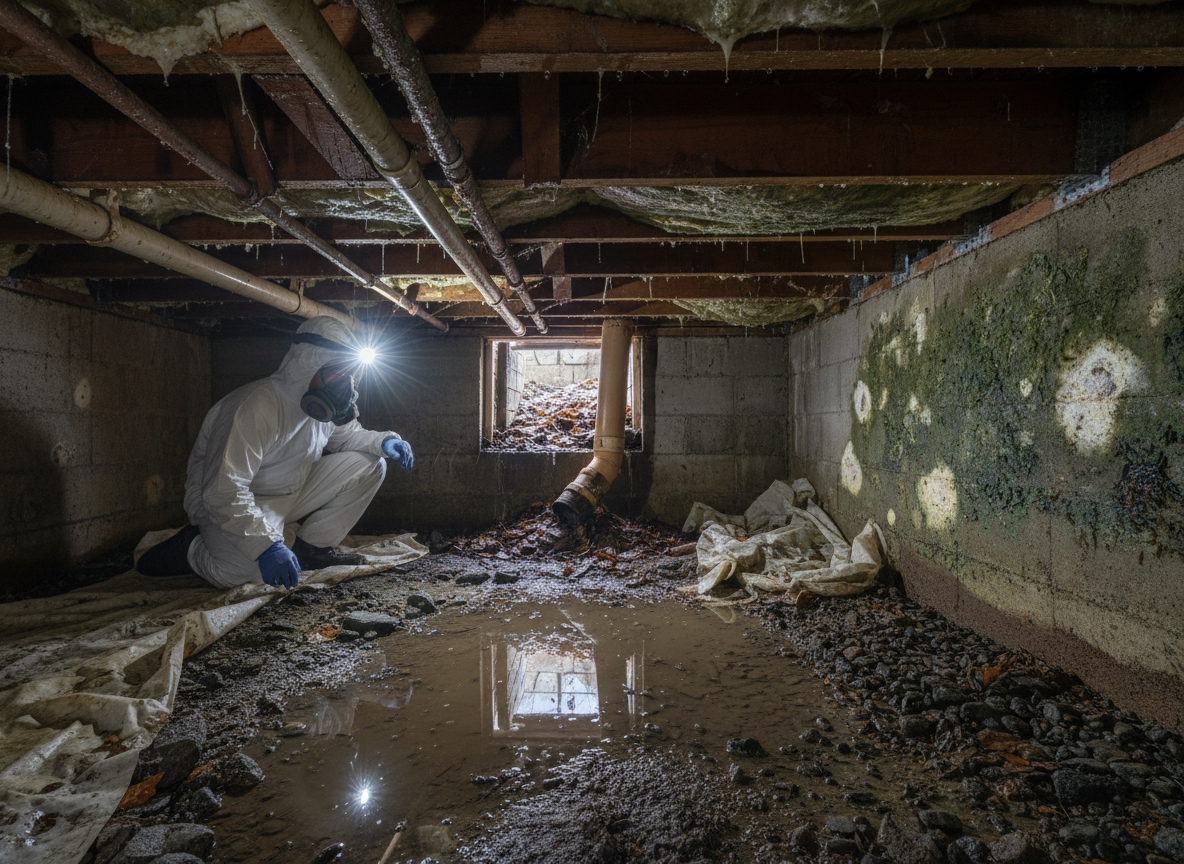 How Winter Rains Trigger Mold in Sun Valley Crawl Spaces
