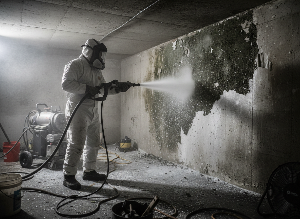 dry ice blasting mold in Sun Valley